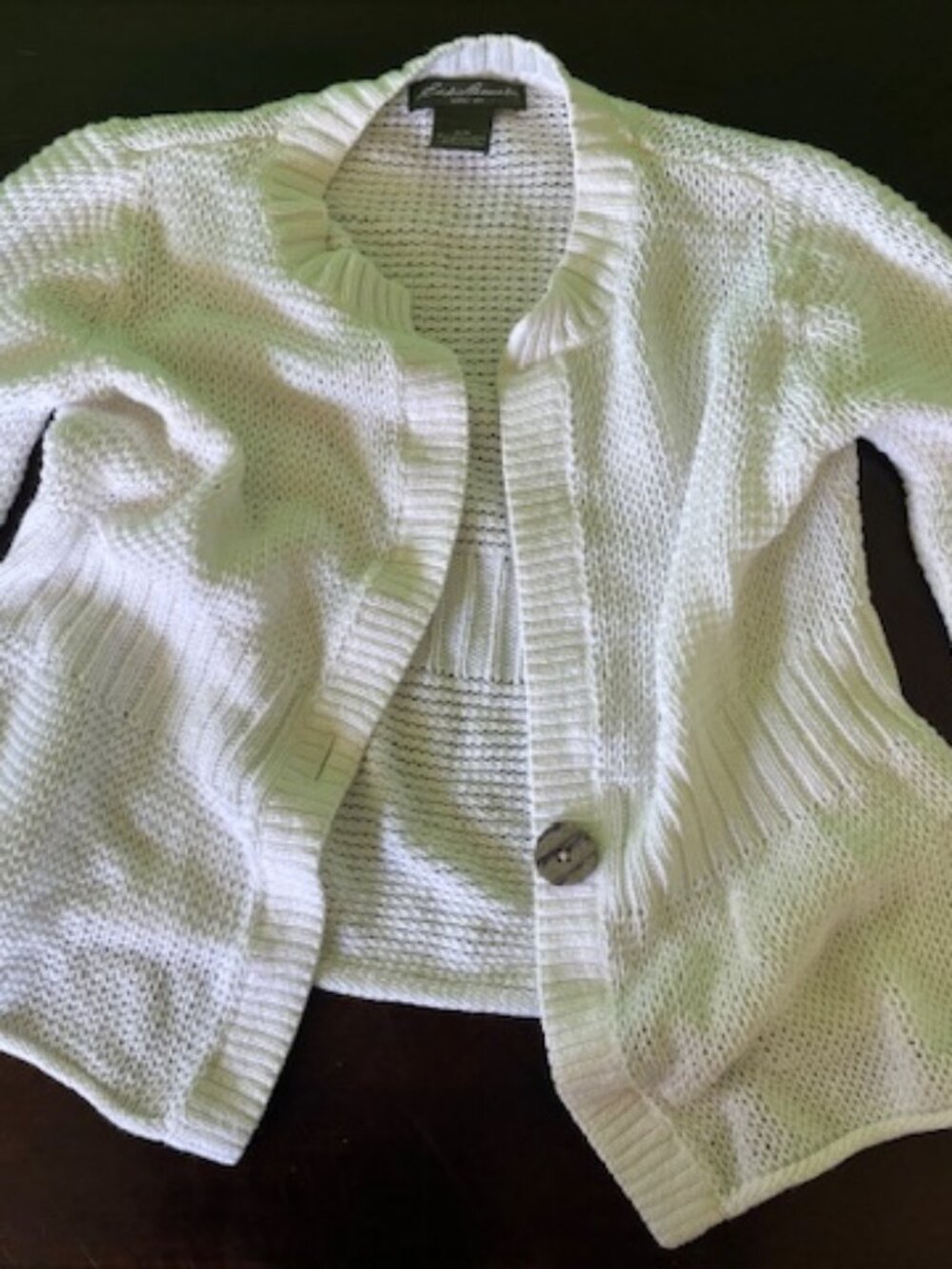 Eddie Bauer womens sweater white medium